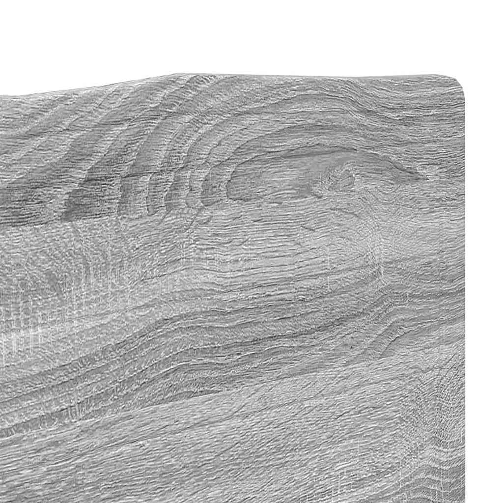 Testiera con testiera Grigio Sonoma 135 cm Legno multistrato