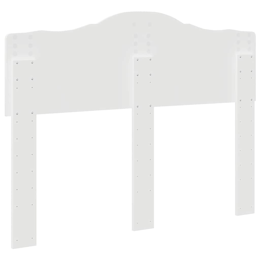 Testiera con testiera Bianco 120 cm Legno multistrato