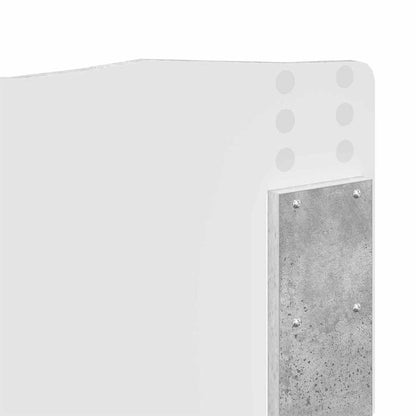 Testiera con testiera Grigio cemento 120 cm Legno multistrato