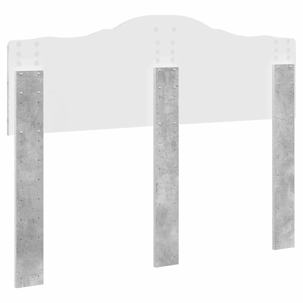 Testiera con testiera Grigio cemento 120 cm Legno multistrato