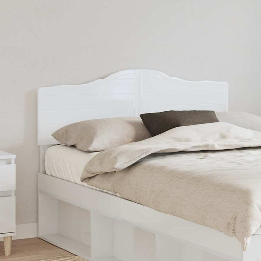 Testiera con testiera Bianco Lucido 120 cm Legno multistrato