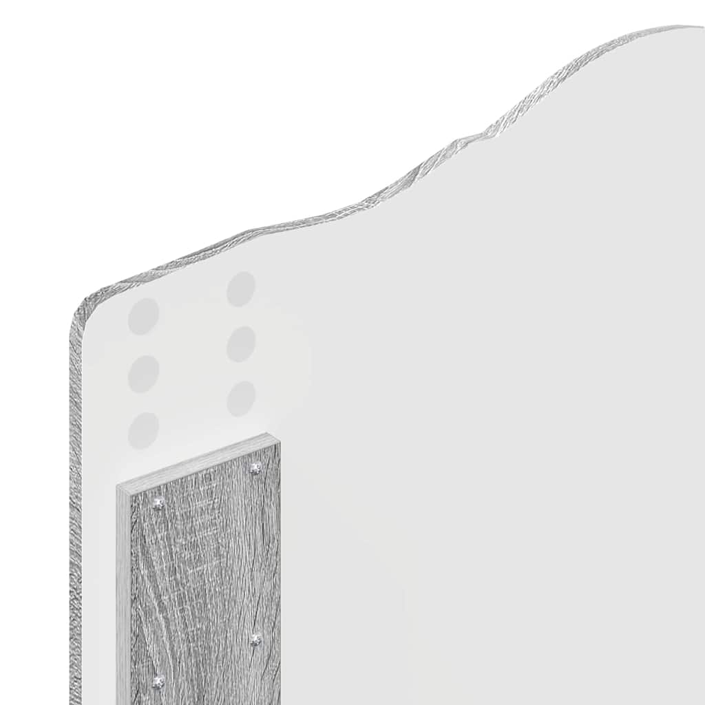 Testiera con testiera Grigio Sonoma 100 cm Legno multistrato