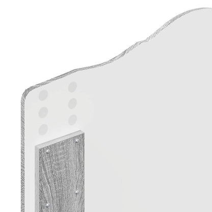 Testiera con testiera Grigio Sonoma 100 cm Legno multistrato