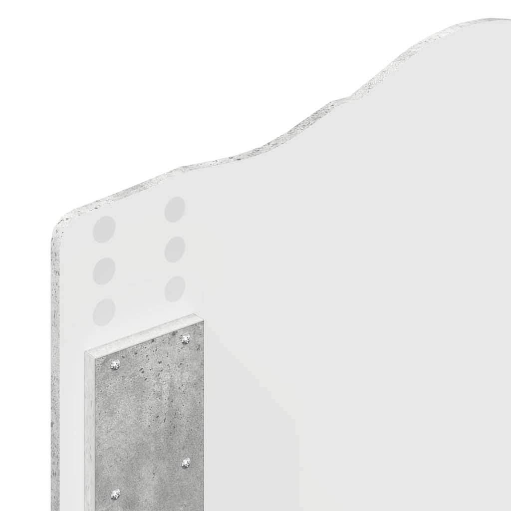 Testiera con testiera Grigio cemento 90 cm Legno multistrato