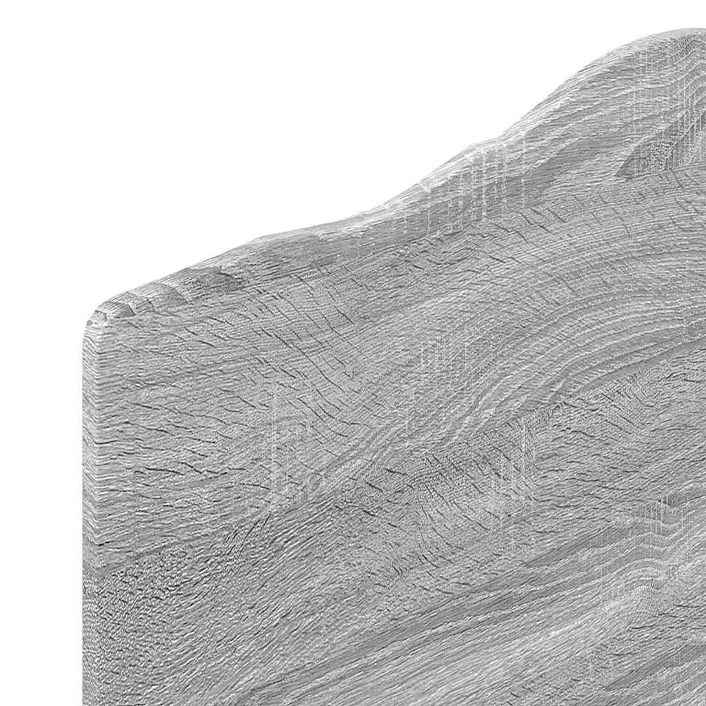 Testiera con testiera Grigio Sonoma 90 cm Legno multistrato