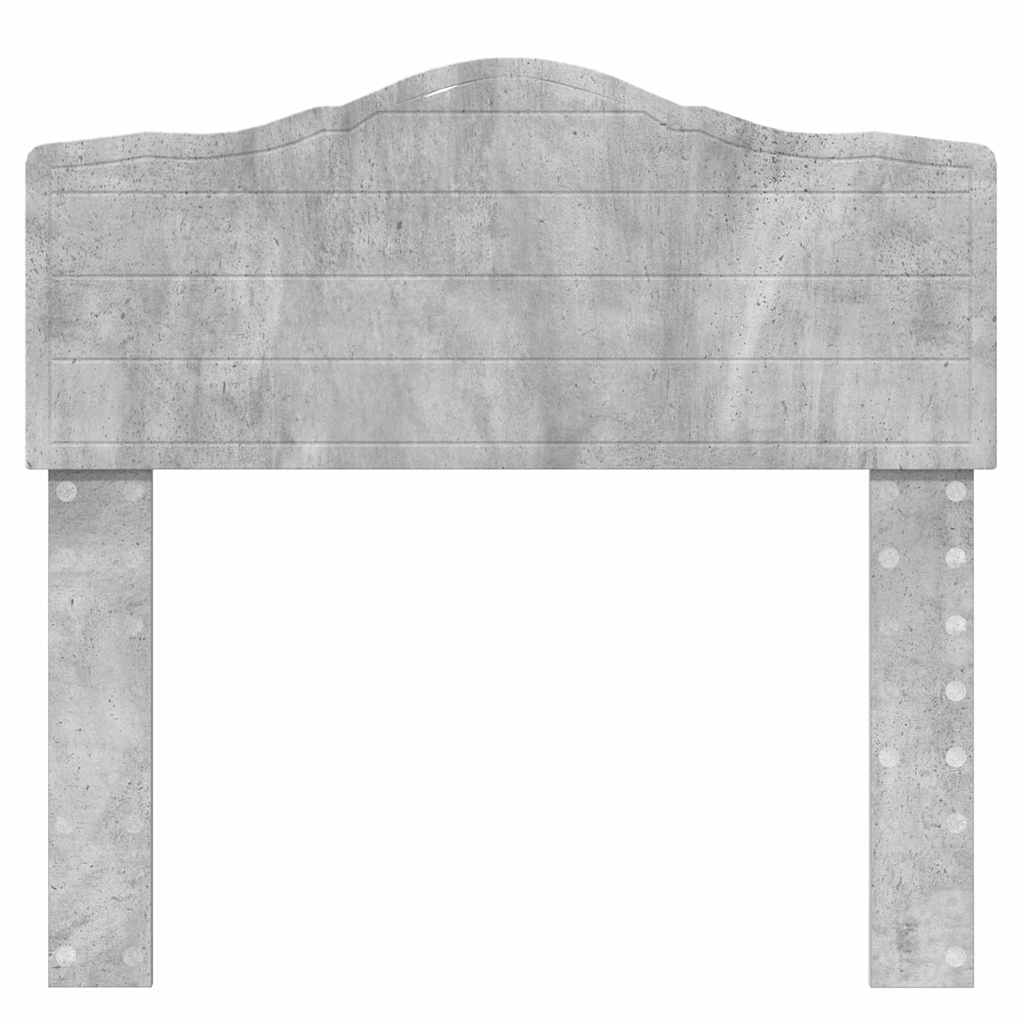 Testiera con testiera Grigio cemento 80 cm Legno multistrato