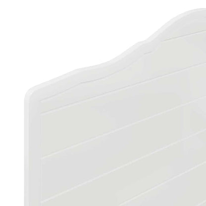Testiera con testiera Bianco Lucido 75 cm Legno multistrato