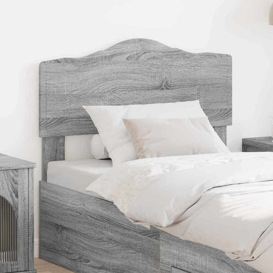 Testiera con testiera Grigio Sonoma 75 cm Legno multistrato