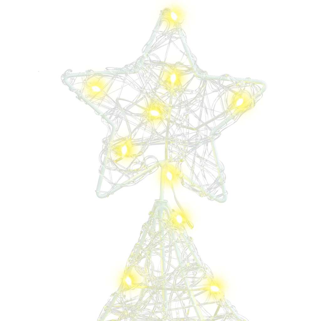 Albero di Natale con 100 LED Bianco caldo 120 cm Acrilico | homemem39