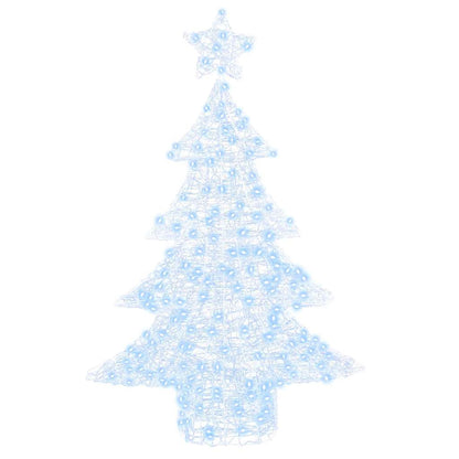 Albero di Natale con 100 LED Bianco freddo 120 cm Acrilico | homemem39