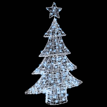 Albero di Natale con 100 LED Bianco freddo 120 cm Acrilico | homemem39