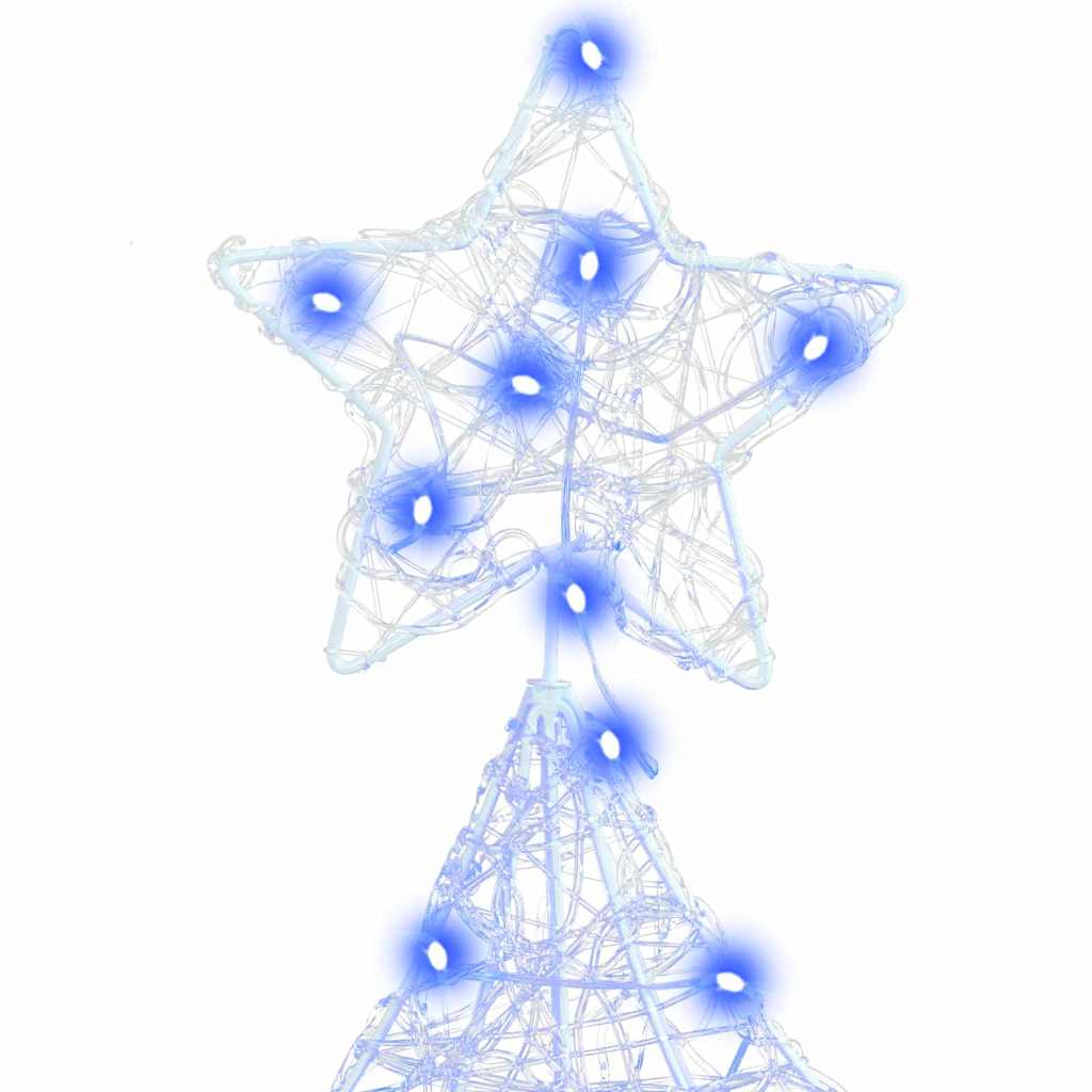 Albero di Natale con 100 LED Blu 120 cm Acrilico | homemem39