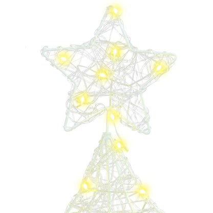 Albero di Natale con 160 LED Bianco caldo 150 cm Acrilico | homemem39