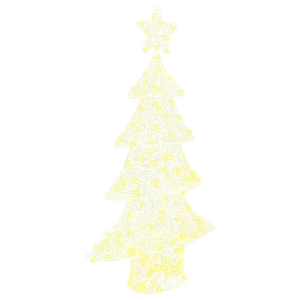 Albero di Natale con 160 LED Bianco caldo 150 cm Acrilico | homemem39