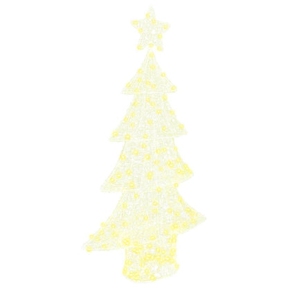 Albero di Natale con 160 LED Bianco caldo 150 cm Acrilico | homemem39