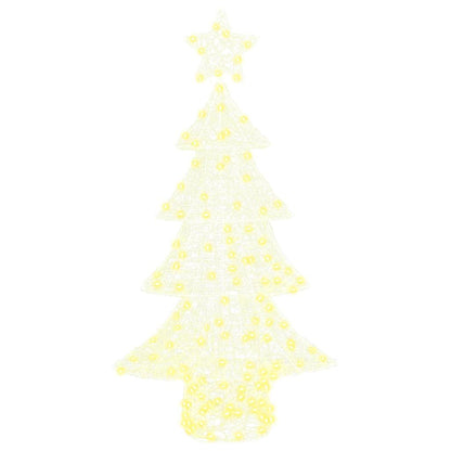 Albero di Natale con 160 LED Bianco caldo 150 cm Acrilico | homemem39