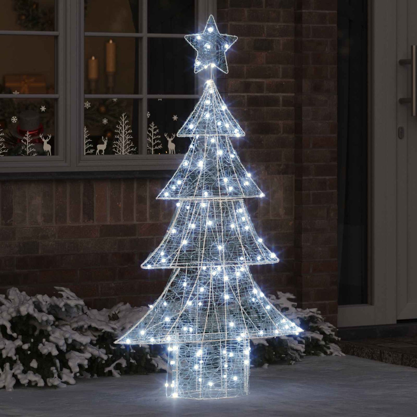 Albero di Natale con 160 LED Bianco freddo 150 cm Acrilico | homemem39