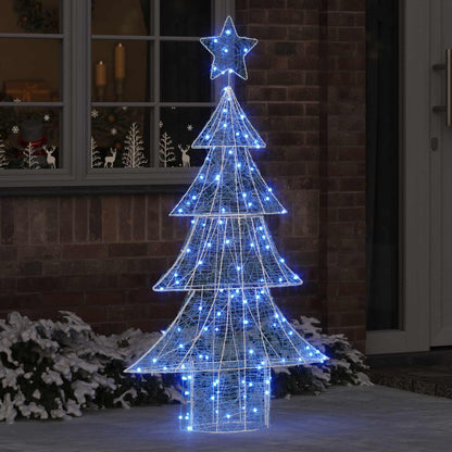 Albero di Natale con 160 LED Blu 150 cm Acrilico | homemem39