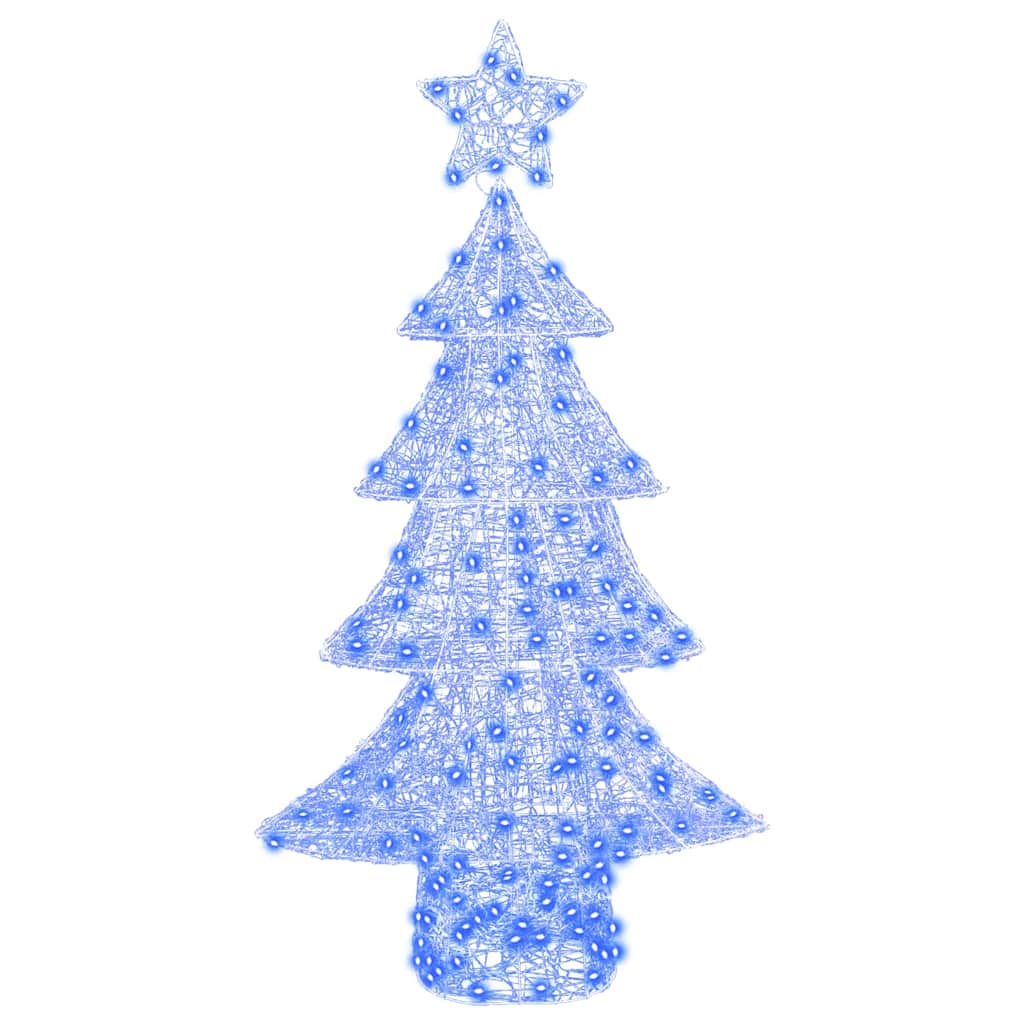 Albero di Natale con 160 LED Blu 150 cm Acrilico | homemem39