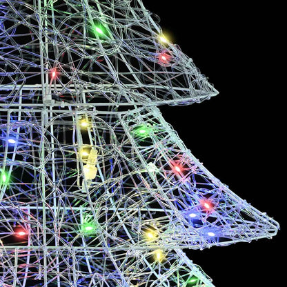Albero di Natale con 160 LED Multicolore 150 cm Acrilico | homemem39