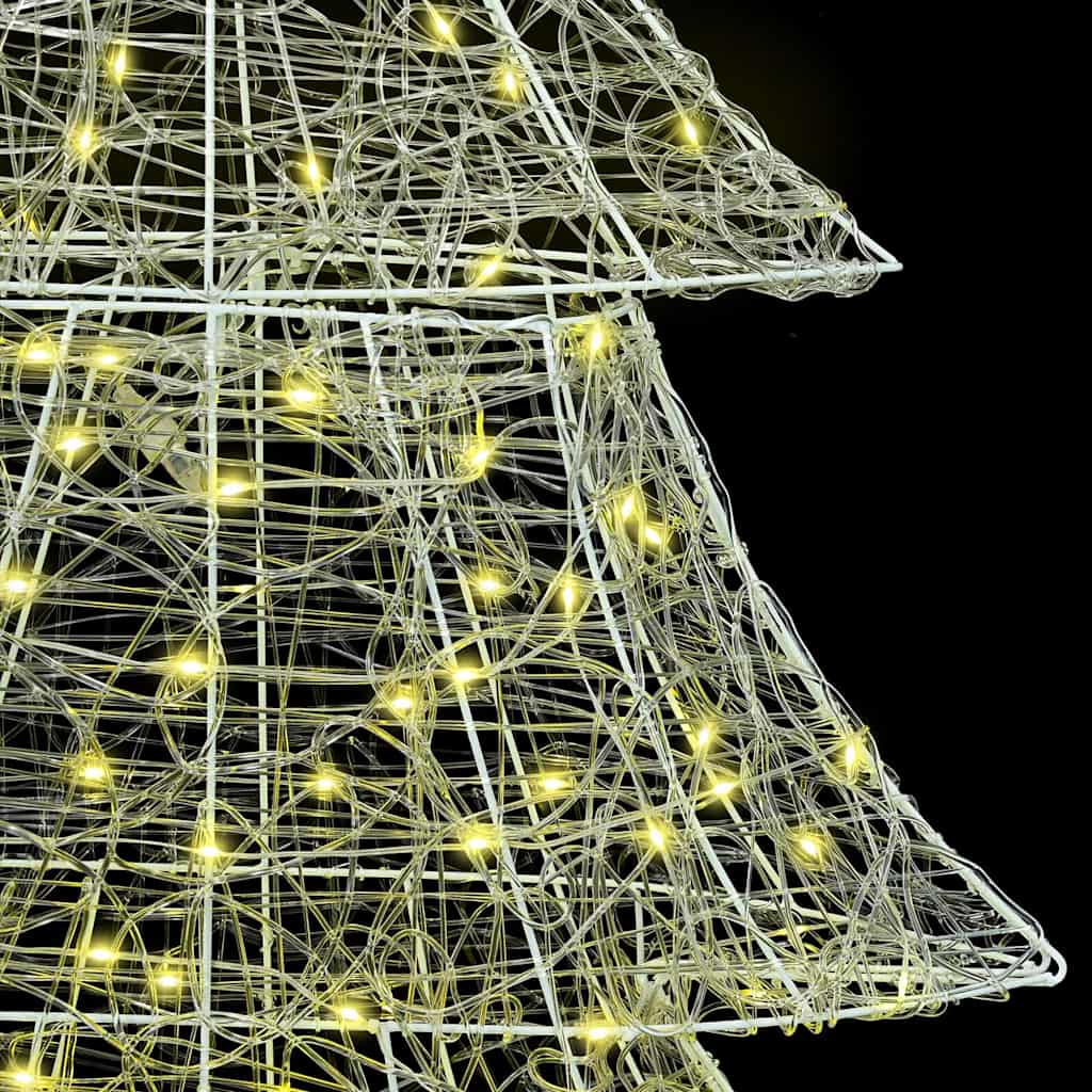 Albero di Natale con 240 LED Bianco caldo 150 cm Acrilico | homemem39