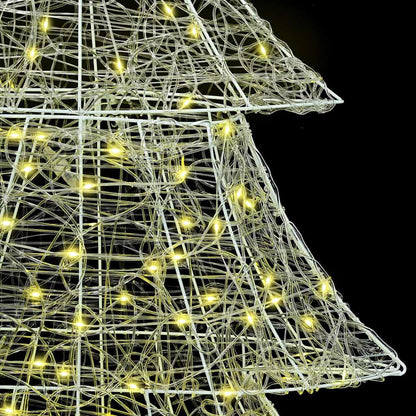 Albero di Natale con 240 LED Bianco caldo 150 cm Acrilico | homemem39