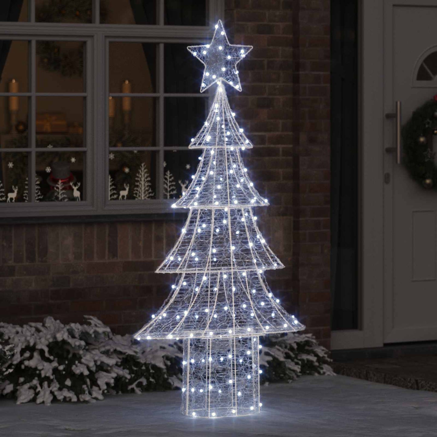 Albero di Natale con 240 LED Bianco freddo 180 cm Acrilico | homemem39