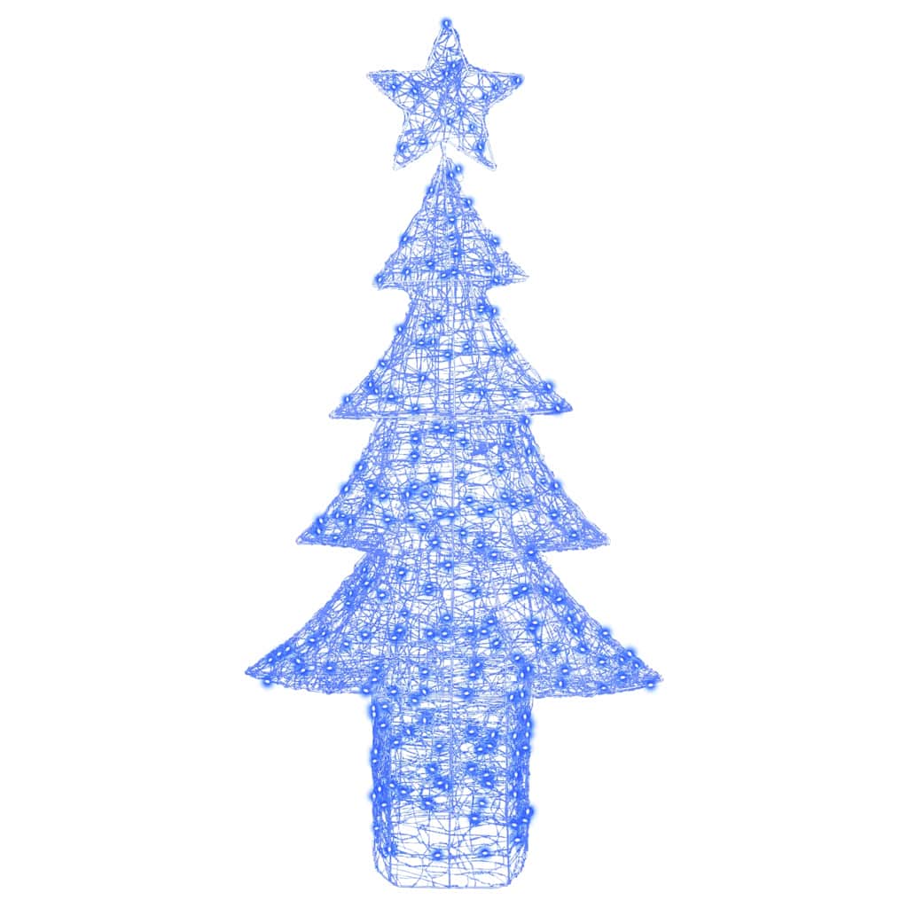 Albero di Natale con 240 LED Blu 180 cm Acrilico | homemem39