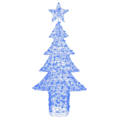 Albero di Natale con 240 LED Blu 180 cm Acrilico | homemem39