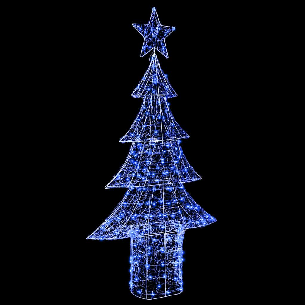Albero di Natale con 240 LED Blu 180 cm Acrilico | homemem39