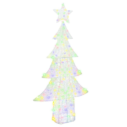 Albero di Natale con 240 LED Multicolore 180 cm Acrilico | homemem39