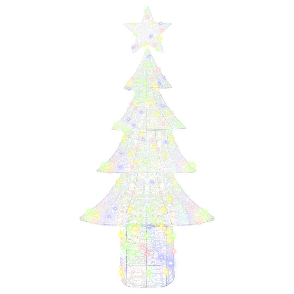 Albero di Natale con 240 LED Multicolore 180 cm Acrilico | homemem39
