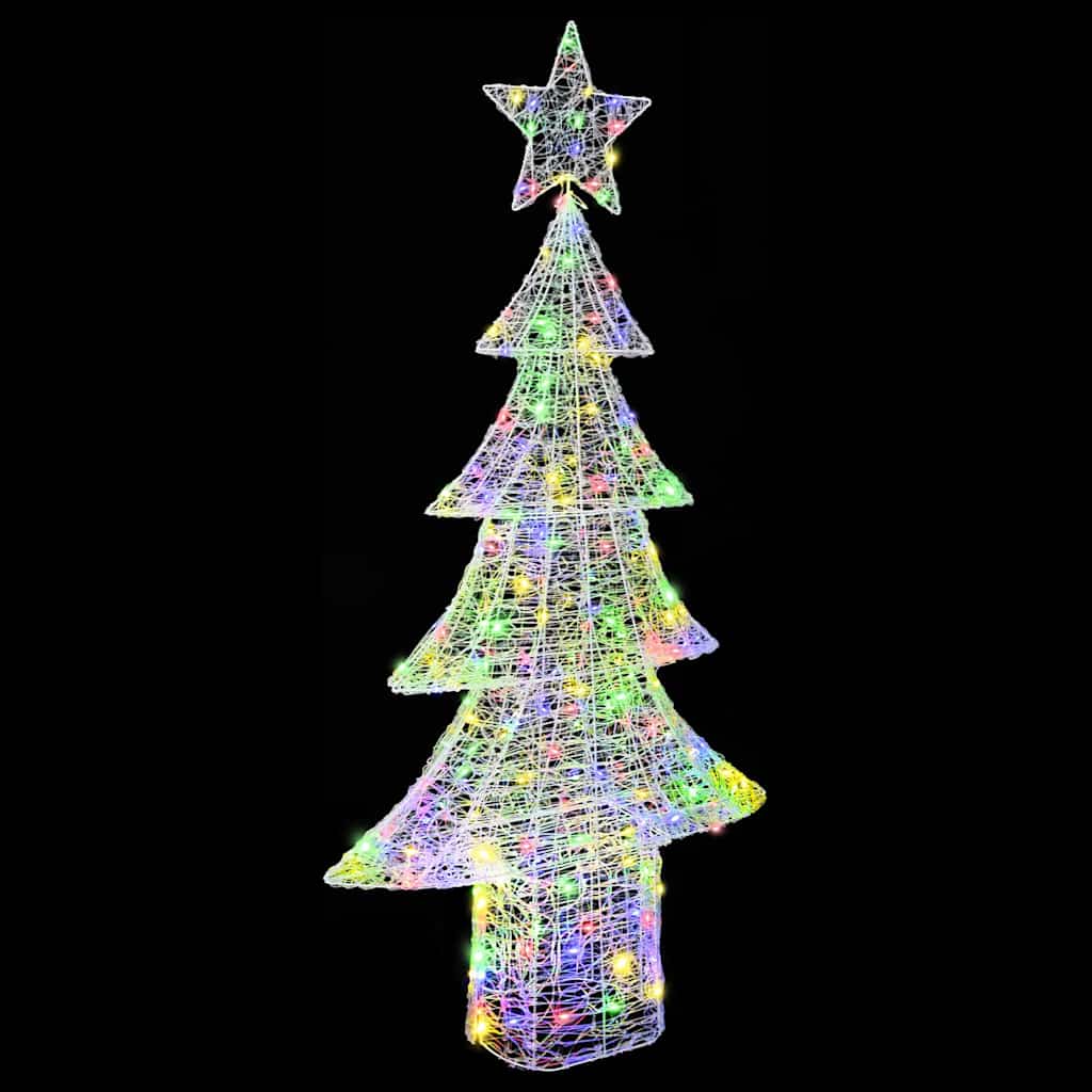 Albero di Natale con 240 LED Multicolore 180 cm Acrilico | homemem39