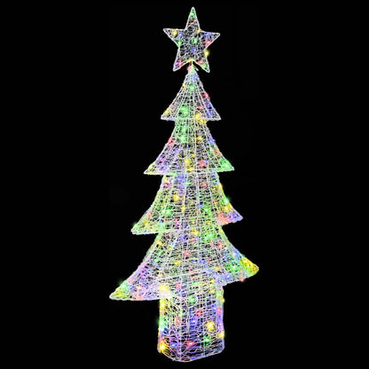 Albero di Natale con 240 LED Multicolore 180 cm Acrilico | homemem39