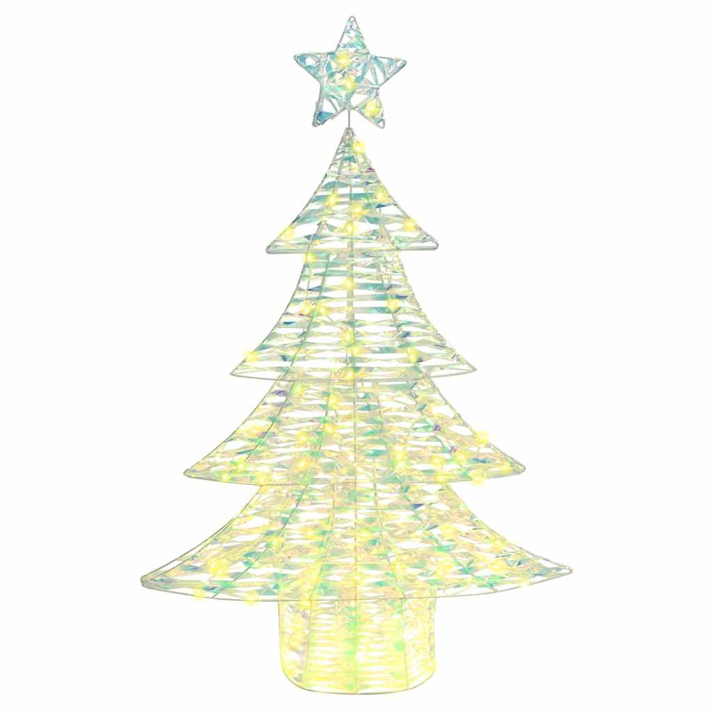 Albero di Natale con 120 LED Bianco caldo 120,5 cm PET | homemem39