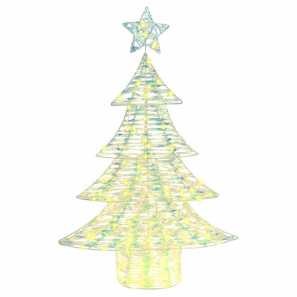Albero di Natale con 120 LED Bianco caldo 120,5 cm PET | homemem39