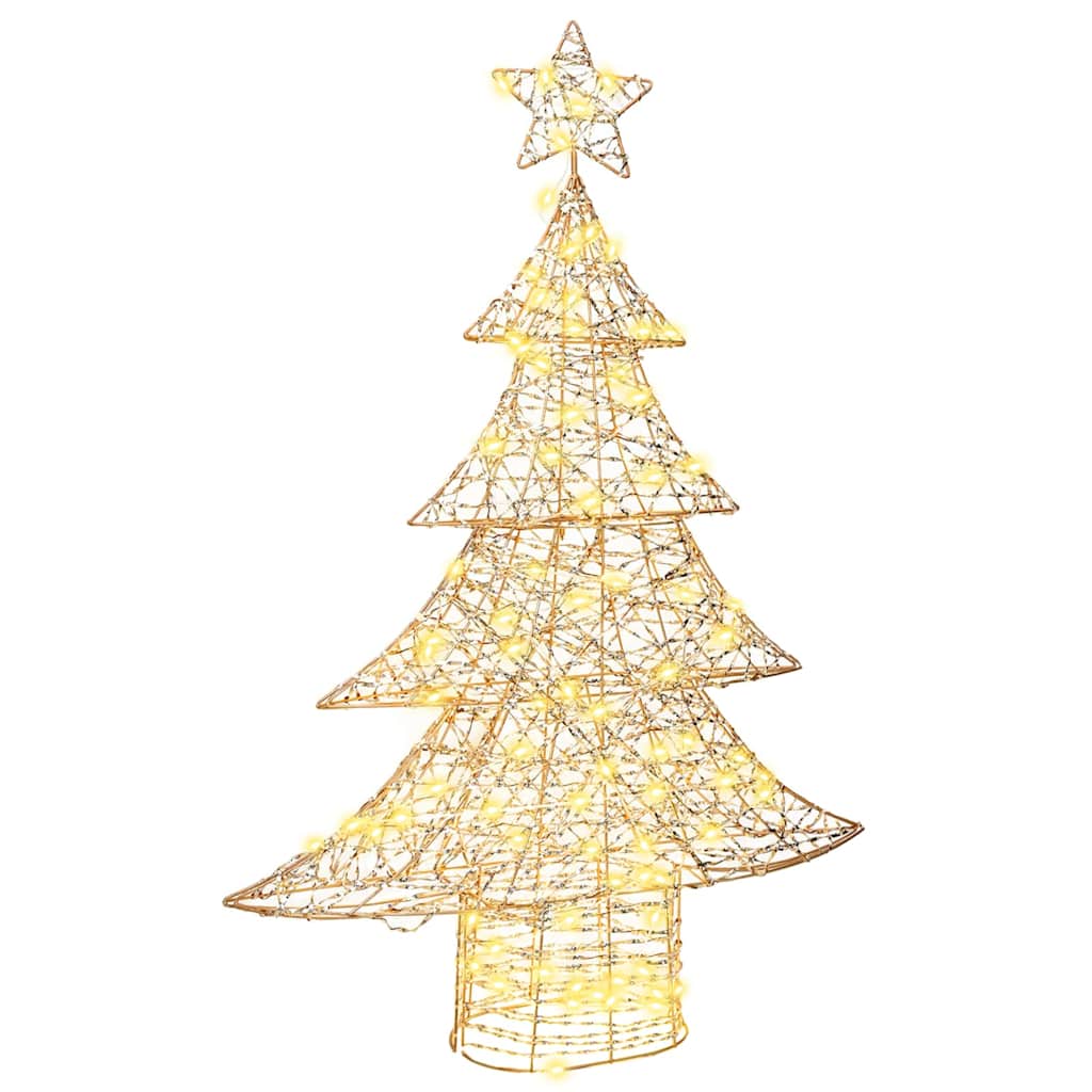 Albero di Natale con 120 LED Bianco caldo 120,5 cm PET | homemem39