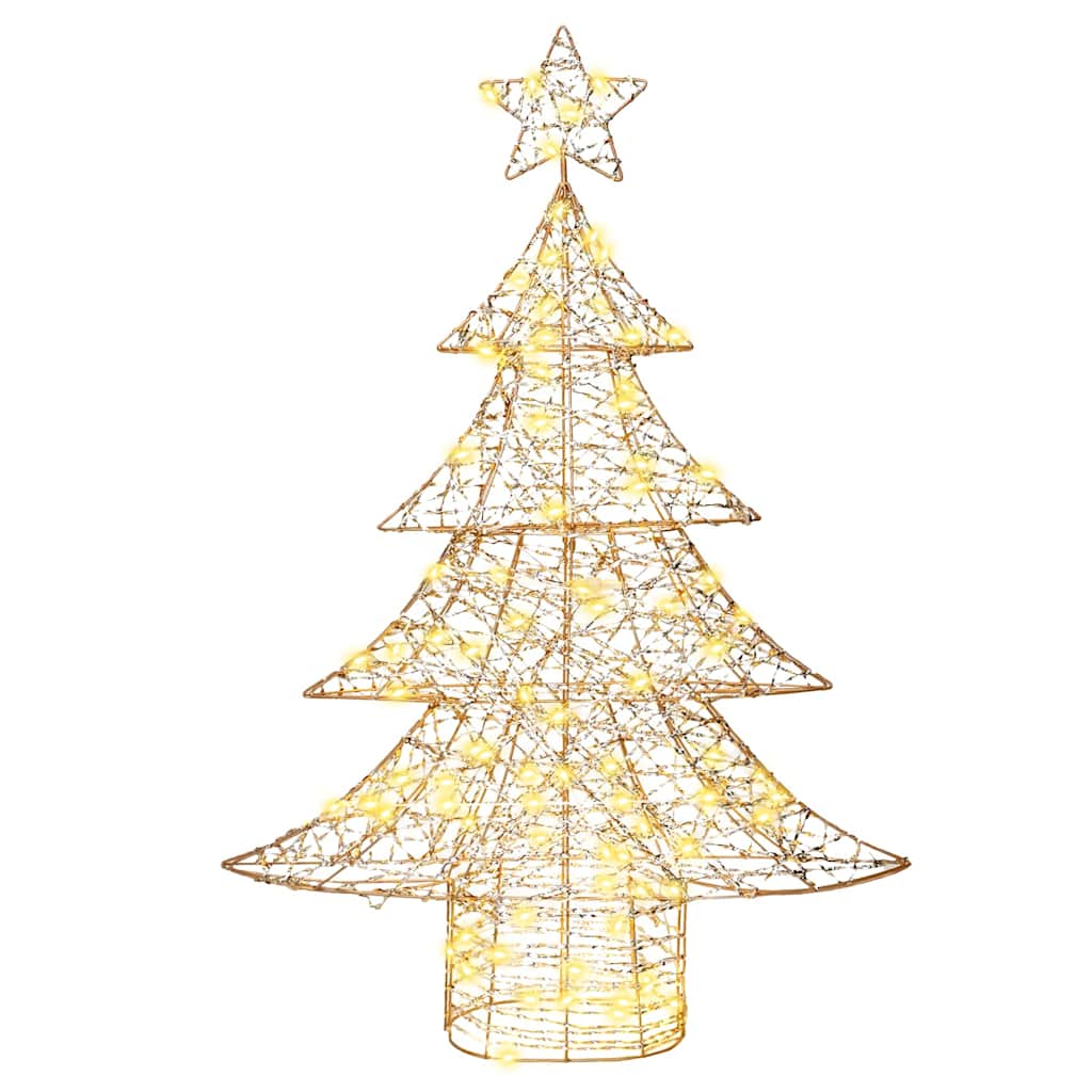 Albero di Natale con 120 LED Bianco caldo 120,5 cm PET | homemem39