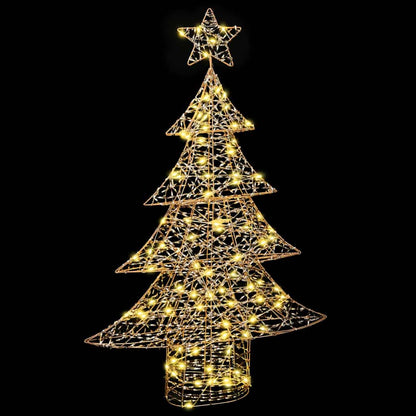Albero di Natale 120 LED Bianco caldo 120,5 cm PET