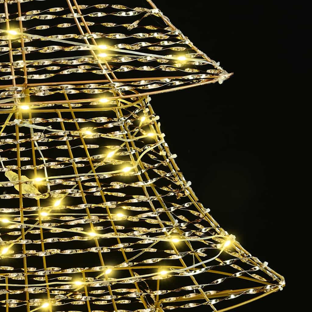 Albero di Natale con 160 LED Bianco caldo 151 cm PET | homemem39