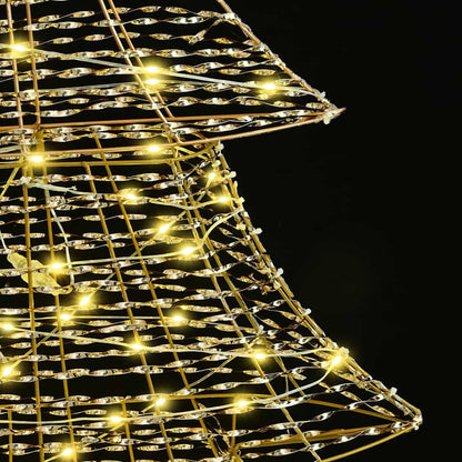 Albero di Natale con 160 LED Bianco caldo 151 cm PET | homemem39