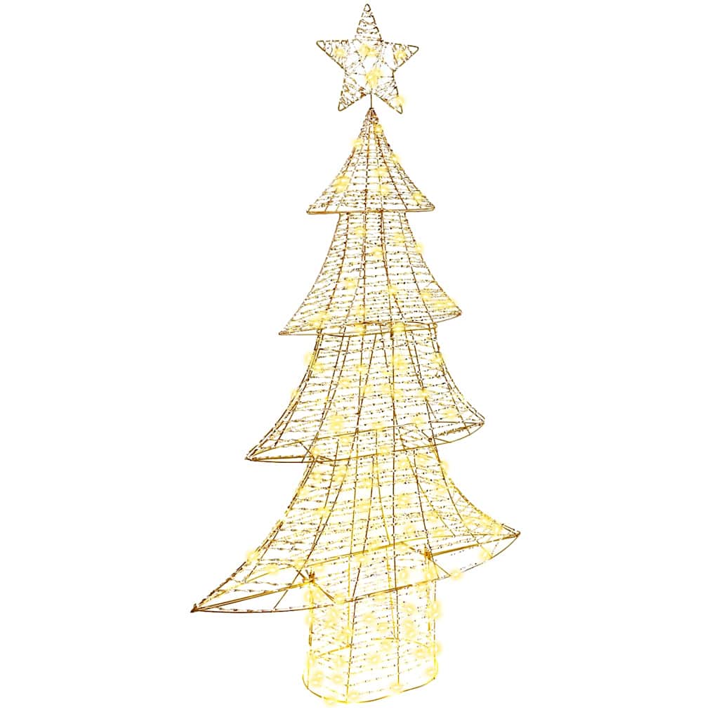 Albero di Natale con 160 LED Bianco caldo 151 cm PET | homemem39