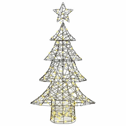 Albero di Natale con 160 LED Bianco caldo 150 cm Rattan | homemem39