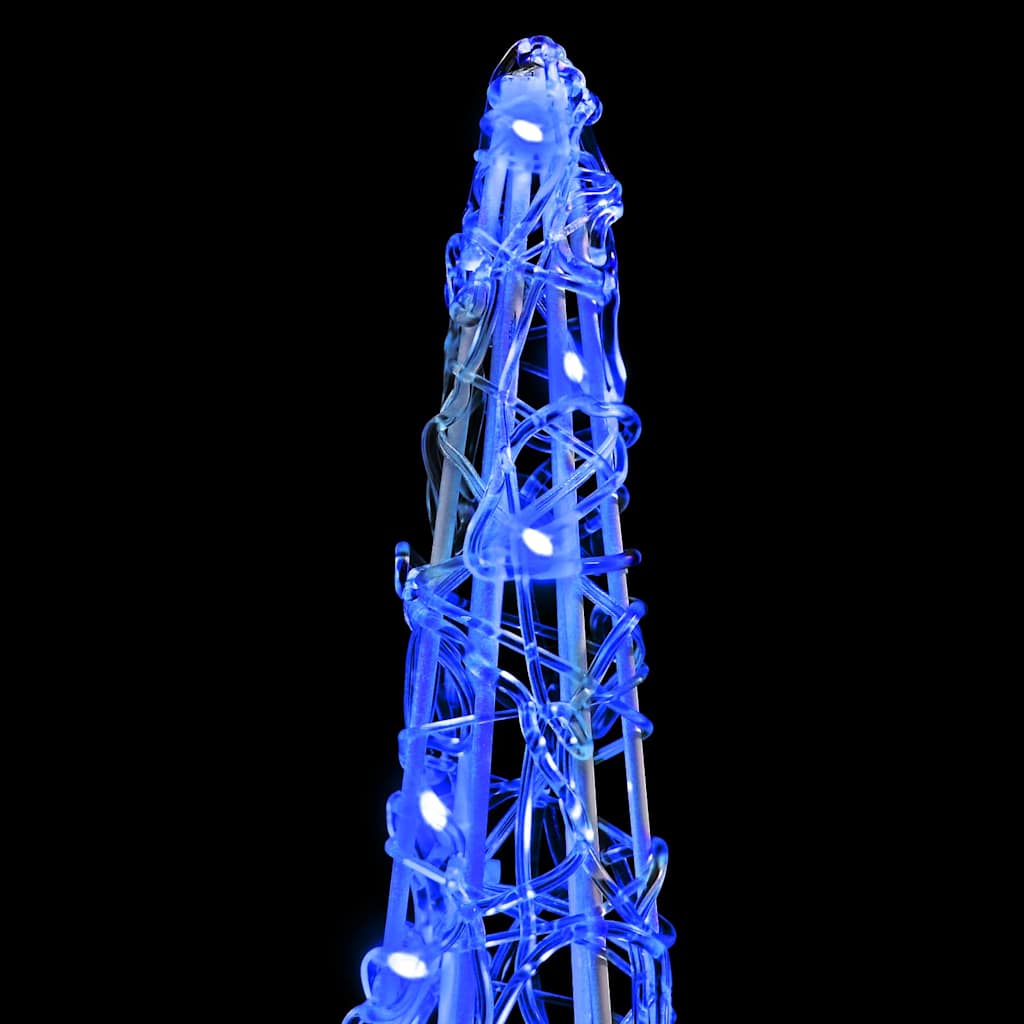Albero di Natale con 90 LED 3 pcs Blu 20 x 20 x 80 cm Acrilico | homemem39