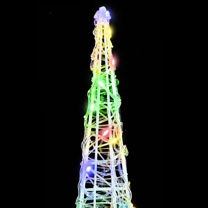 Albero di Natale 3 pcs Multicolore 20 x 20 x 80 cm Acrilico