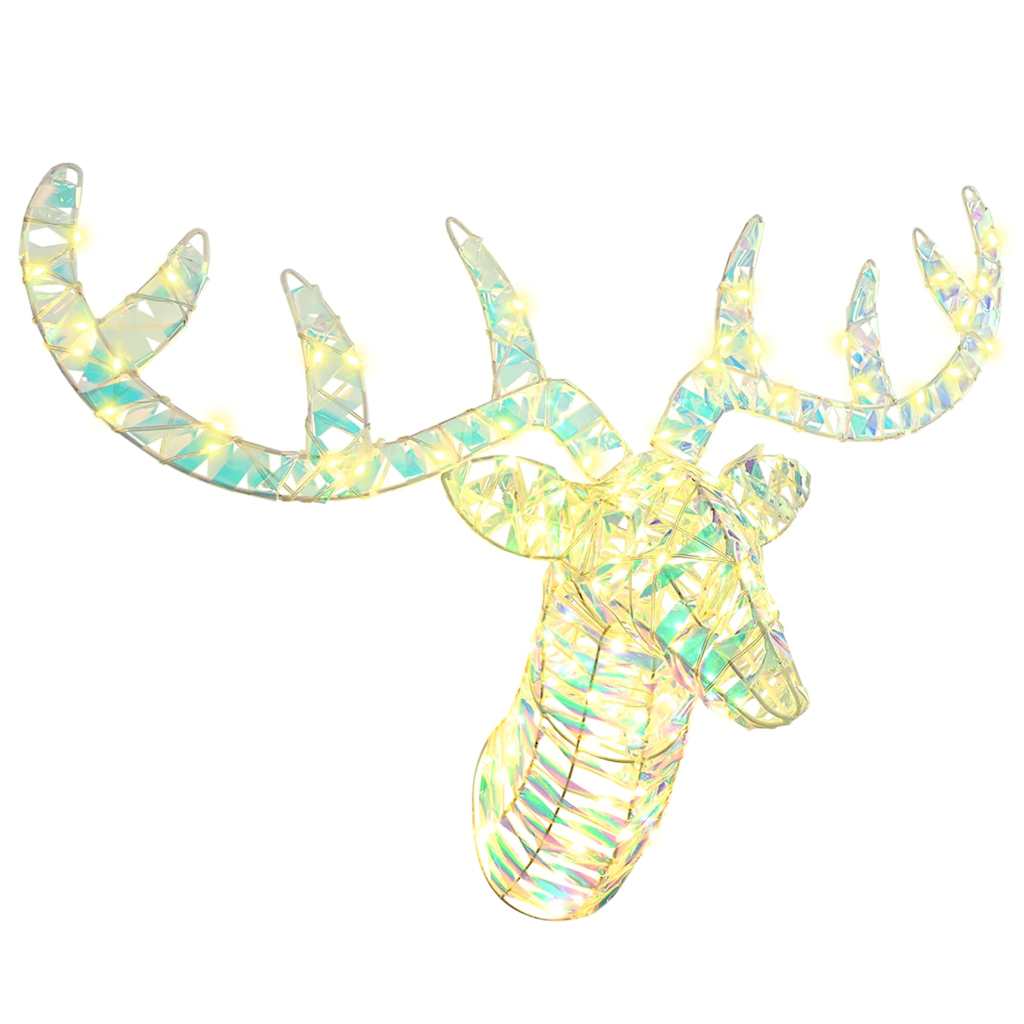 Slitta trainata da renna Bianco caldo 68 x 36.5 x 62.5 cm PET