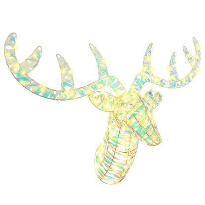 Slitta trainata da renna Bianco caldo 68 x 36.5 x 62.5 cm PET