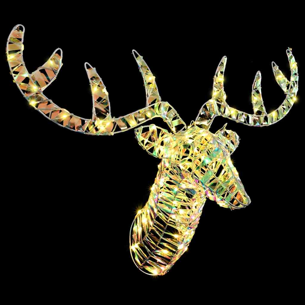 Slitta trainata da renna Bianco caldo 68 x 36.5 x 62.5 cm PET