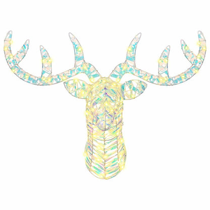 Slitta trainata da renna Bianco caldo 68 x 36.5 x 62.5 cm PET