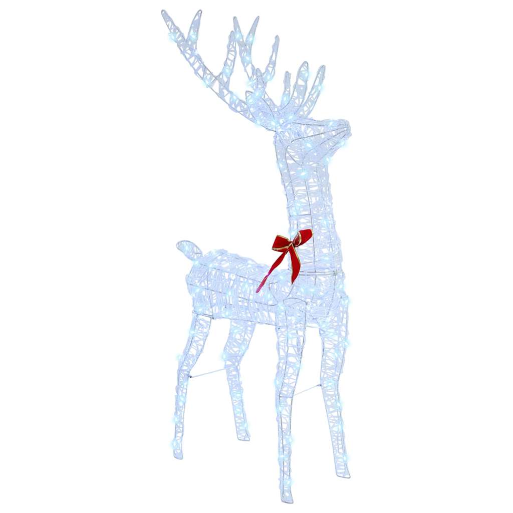 Slitta trainata da renna Bianco freddo 70 x 26 x 130 cm | homemem39